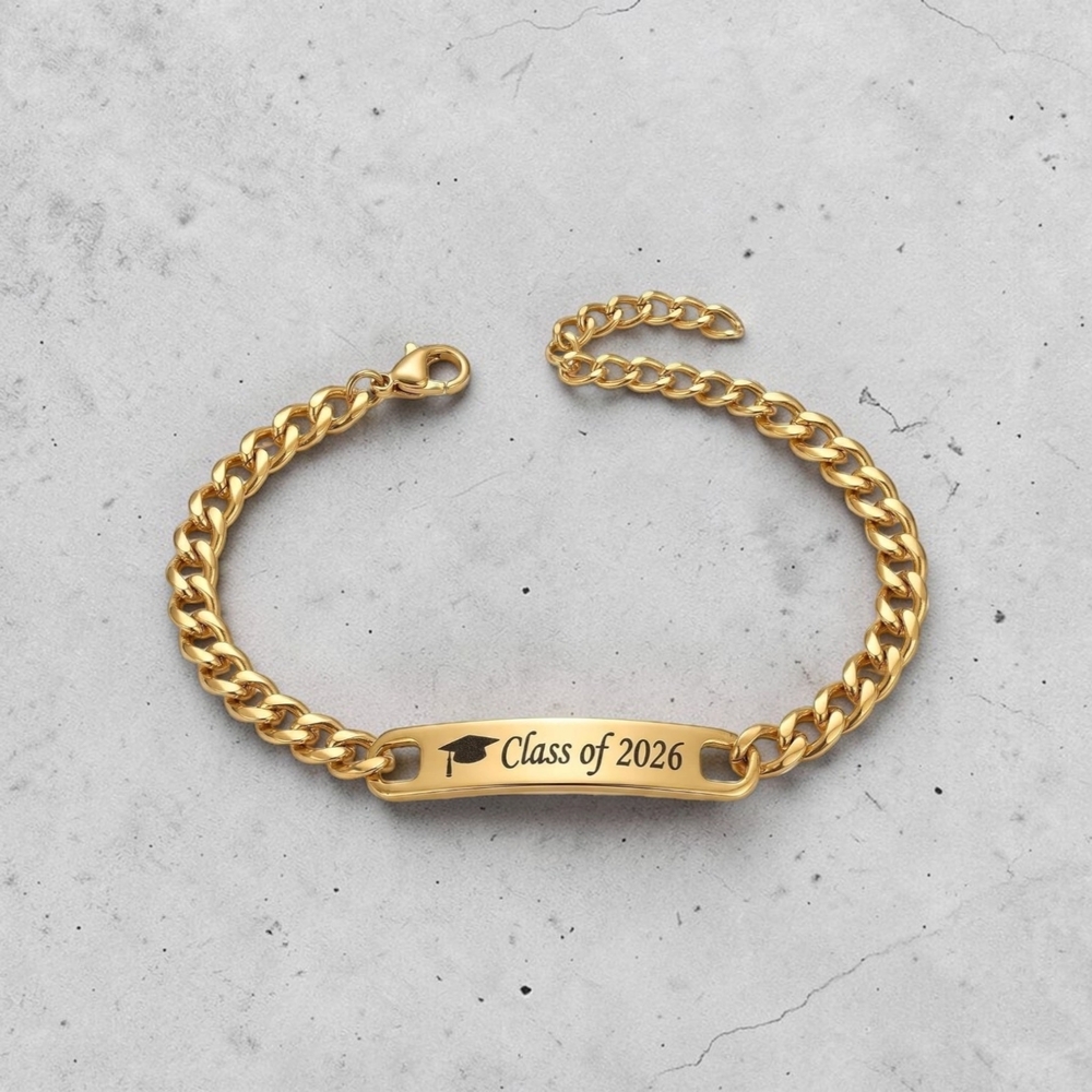 'Class of 2026' Engraved Bracelet